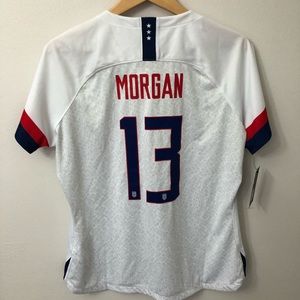 NEW NIKE USA Soccer White Size XL Morgan Jersey